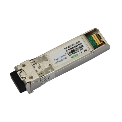 10Gb/S 60 킬로미터 BIDI 광 전송부 스프피 두 부분으로 되 LC 연결기