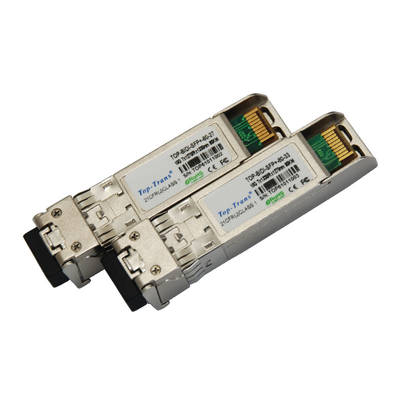 10Gb/S 60 킬로미터 BIDI 광 전송부 스프피 두 부분으로 되 LC 연결기