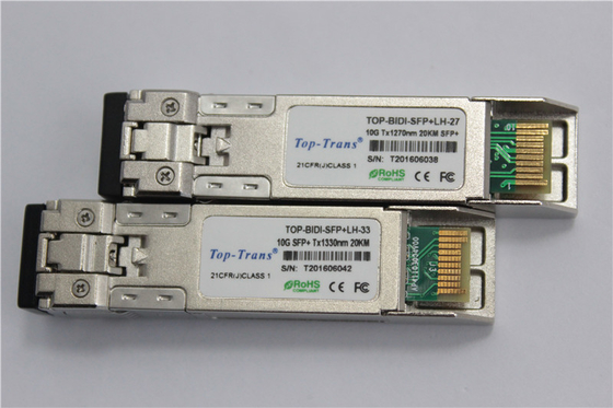로에스 20 킬로미터 10G SFP 모듈 가온 끼워 넣을 수 있는 1.5W 저소모