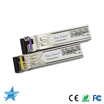 1310/1550nm 120KM SFP 광 전송부 1.25G 비디 SFP 모듈