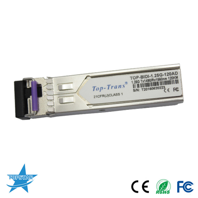 1310/1550nm 120KM SFP 광 전송부 1.25G 비디 SFP 모듈