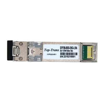 5G 프론토홀 25G BIDI SFP28 광 전송부 20KM ECPRI 단일 파이버