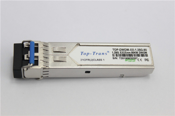 1.25G DWDM SFP 이중 통신 LC SFP 광 전송부 80Km은 끼워 넣을 수 있어서 뜨거워집니다